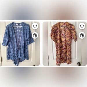BUNDLE- 2 Kimonos/ Cover Ups